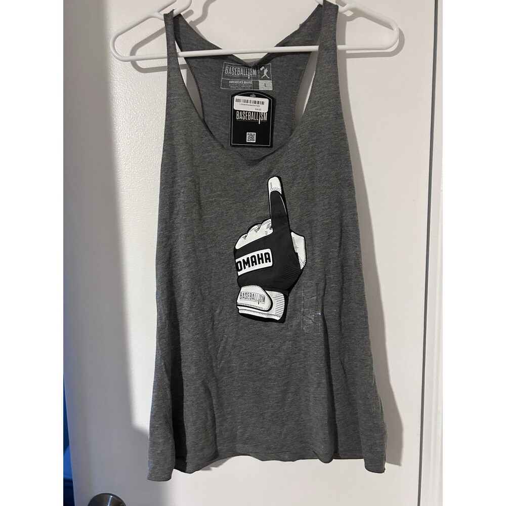 New Baseballism Omaha Glove Tank Top NWT
